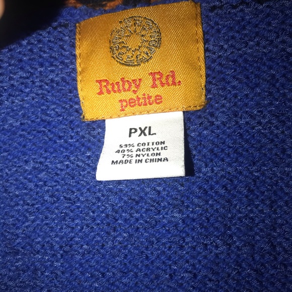 Ruby Rd Poncho Sweater S PXL - Picture 3 of 3